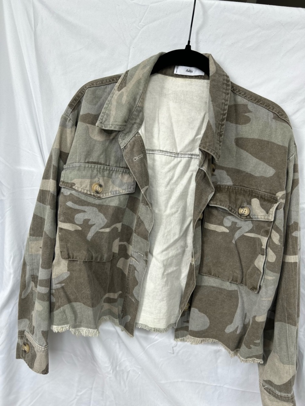 Adika Cropped Camo Jacket